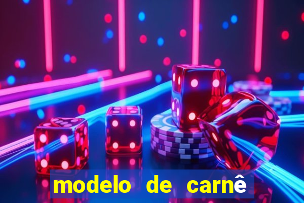 modelo de carnê de pagamento word