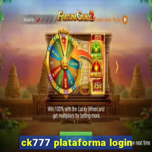 ck777 plataforma login