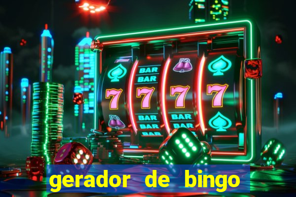 gerador de bingo cha de bebe